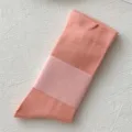 Damen rosa mittellange Baumwollsocken, Sommer dünne Freizeit einfarbige Design Socken. - Einheitsgröße / Rosa