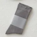 Grey solid color mid tube cotton socks for women, simple casual daily wear hosiery variant. - One Size / Dark Gray