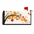 Autumn maple leaf magnetic mailbox cover outdoor waterproof decorative mailbox wrap standard size. - Style 14