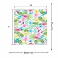 Tabla de tallas para funda de buzón con diseño floral tropical, ancho de 46cm y altura de 53cm. - 46x54cm Magnético / Estilo 1
