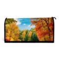 Autumn forest magnetic mailbox cover decorative outdoor wrap for mailbox post box standard size - 46x53cm Magnets / Style 3