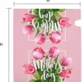Fundas para buzón exterior con estampado floral de tulipanes rosas y diseño festivo. - 46x54cm Magnético / Estilo 4