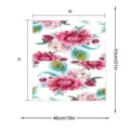 Wasserdichte Briefkastenabdeckung mit Blumen und Pfauenmuster fur Garten und Hof 46x53cm. - Stil 9