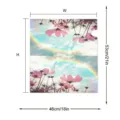 Wasserdichte Blumen Briefkastenabdeckung mit rosa Kosmeen und Regenbogen 46x53cm - Stil 6