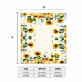 Sonnenblumen Briefkasten Abdeckung Größentabelle, wasserdichte magnetische Briefkasten. - Stil 6