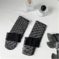 Calze a metà polpaccio in pizzo trasparente nero con motivo a cuore estate sottile traspirante - Taglia unica / Cuore singolo nero
