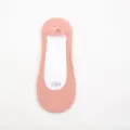 Women breathable shallow mouth invisible boat socks pink ribbed summer thin socks new style - Round Mouth / Orange