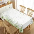 Watercolor botanical waterproof tablecloth for dining table, fresh floral rectangular home decor. - 70x40cm / Style 4