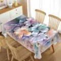 Lente bloemen tafelkleed scenedisplay, prachtige stijlvolle waterdichte tafelafdekking. - Stijl 7