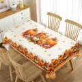 Mantel de mesa de comedor con estampado de calabaza de otoño, tela impermeable, decoración. - 70x40cm / Estilo 1