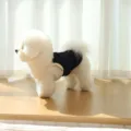 Breathable lace pet vest for small dogs summer cute puppy clothes tank top style - XS / Navy Blue