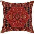 Federa per cuscino stampata stile tappeto persiano vintage, motivo geometrico etnico. - Stile 12