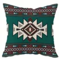 Federa per cuscino stampata geometrica azteca vintage turchese senza imbottitura - Stile 8