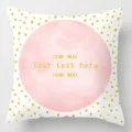 Pink gold star throw pillow cover decorative cushion case for living room sofa bed - 45x45cm / Style 18