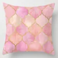 Pink Moroccan Trellis Throw Pillow Cover Decorative Cushion Case for Sofa Bed Home Decor - 45x45cm / Style 15