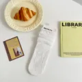 Weiße transparente Spitzen-Socken im süßen Lolita-Stil, atmungsaktive Sommersocken für Damen. - Einheitsgröße / Weiß
