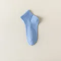 Hellblaue Damen Baumwoll Mesh Kurzsocken, atmungsaktiv dünn low-cut Sommer Basic Alltag Kleidung. - Einheitsgröße / Hellblau