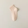 Damen einfarbige dünne atmungsaktive Mesh Low-Cut Baumwollkurzsocken Variante in Rosa - Einheitsgröße / Helle Orangerosa