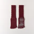 Rote Fünf-Zehen-Yogasocken für Damen, atmungsaktive rutschfeste Pilates-Fitness-Socken. - Einheitsgröße / Rot