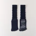 Calzini da yoga a cinque dita blu scuro, pilates antiscivolo sport fitness variante - Taglia unica / Blu Navy