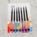 Juego de 7 pinceles de cristal para uñas profesionales para dibujo y decoración kit - 1 Juego