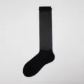 Schwarze Netzkniestrümpfe für Damen, transparente leichte Sommersocken im Sommerstil - Einheitsgröße / Schwarz