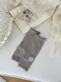 Women's summer thin mulberry silk stirrup socks solid color breathable leg warmers - One Size / Light Gray