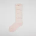 Rosa Schlupfsocken Damen Frühling Sommer dünn Ballett Stil süß einfarbig Kniestrümpfe - Einheitsgröße / Hellrosa