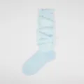 Hellblaue slouch Socken für Damen, süße Ballett Stil Strick Beinwärmer im Frühling Sommer. - Einheitsgröße / Hellblau