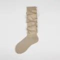 Beige ballet style long socks summer thin leg warmers sweet cute solid color women hosiery - One Size / Khaki
