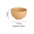 Vintage japanische Keramikschüssel in Gelb mit Sprenkeln, 11,6 cm Durchmesser, 365 ml Kapazität. - 4,5-Zoll-Schüssel in unregelmäßiger Form