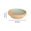 Retro japanische Keramikschale mit einzigartiger gesprenkelter Glasur und hohem Boden, 12,3 cm. - 4,8-Zoll-Fußschale