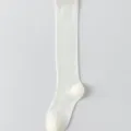 Weiße lange Wadensocken, dünne, transparente Sommersocken für Damen im täglichen Gebrauch. - Einheitsgröße / Pfeil Weiß
