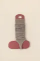 Ballet style superfine wool stirrup leg warmers, hollow mesh slouchy knit socks for women. - One Size / Khaki