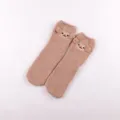 Women coral fleece warm socks with cute 3D cartoon animal ears soft fluffy winter floor sleep socks - No Box / Monkey