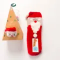 Cozy Christmas fuzzy fluffy socks for women, warm winter sleeping floor socks with gift box. - No Box / Red Santa Claus