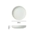 Assiette plate en céramique vintage japonaise 20cm plat rond profond avec des taches - Sésame