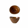 Japanese retro ceramic small sauce dish, 7.5x4.5cm compact bowl for home and restaurant use. - 3-Inch Dipping Sauce Dish - Reactive Brown