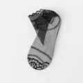 Schwarze Damen-Spitzensocken, unsichtbare Sommer-Bootssocken, atmungsaktiv und dünn. - Einheitsgröße / Schwarz