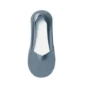 Women's ice silk low cut invisible boat socks, grey anti slip casual thin sock variant. - One Size / Blue