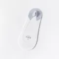 Calzini invisibili estivi sottili da donna con silicone antiscivolo calze bianche traspiranti - Taglia unica / Grigio