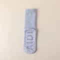Thickened coral velvet anti-slip floor socks women mid tube warm fuzzy home sleep socks - One Size / Blue