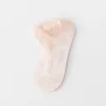 Women lace short socks summer thin breathable low cut invisible socks anti-slip footwear - One Size / Pink