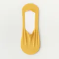 Men summer ice silk boat socks breathable mesh shallow cut anti slip invisible short socks - One Size / Yellow