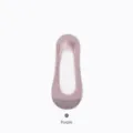 Ice silk shallow-mouth invisible boat socks for women, anti-slip cotton bottom, summer thin. - One Size (36-40) / Purple