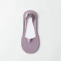 Herren Sommer dünne unsichtbare Füßlinge, atmungsaktive Eisseide nahtlose rutschfeste Socken. - Breite Übergröße 39-44 / Lila