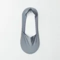 Herren Sommer Eisseide flache unsichtbare Bootssocken, graues nahtloses Design aus. - Breite Übergröße 39-44 / Blau