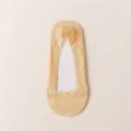 Damen Sommer flache Mund Spitze Hohl unsichtbare Boot Socken rutschfeste Kurzsocken - Einheitsgröße / Hautfarben