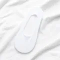 Women ice silk low cut invisible boat socks white summer breathable thin anti slip variant - One Size / White