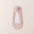 Summer women lace low cut boat socks invisible cotton bottom short socks for summer wear - One Size / Pink